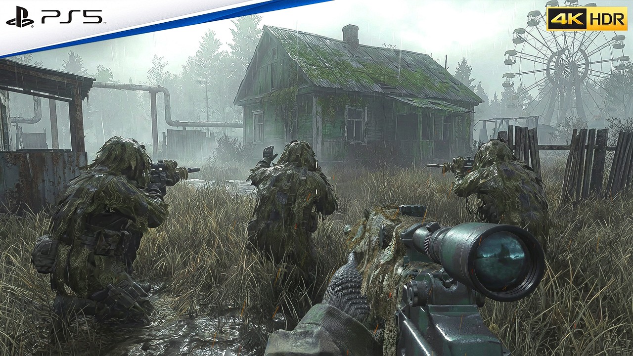 CAMOUFLAGE SNIPING MISSION CHERNOBYL | Realistic ULTRA Graphics Gameplay 4K 60FPS HDR Modern Warfare