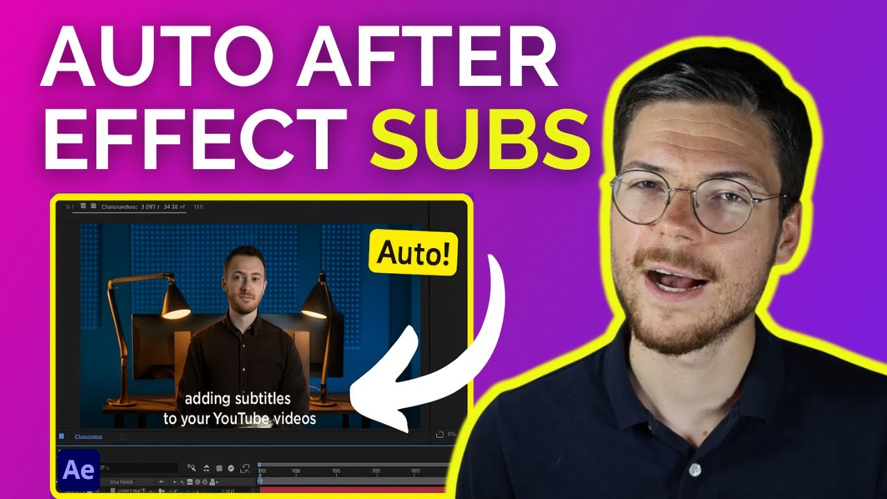 How to Add Auto Subtitles Easily on After Effect