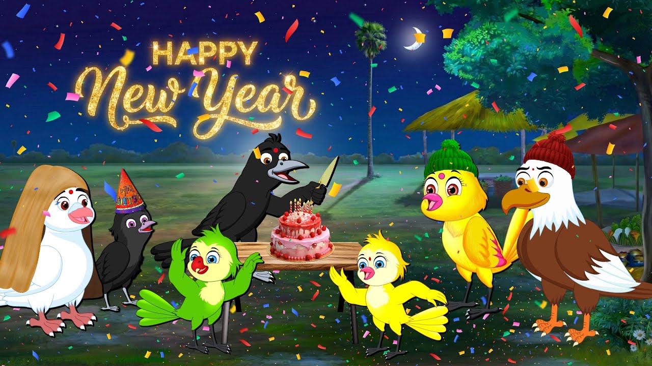 ಪಕ್ಷಿಗಳ ಹೊಸ ವರ್ಷದ ಆಚರಣೆಗಳು Birds New Year Story - Kannada Moral Stories - Best Birds Stories Kannada