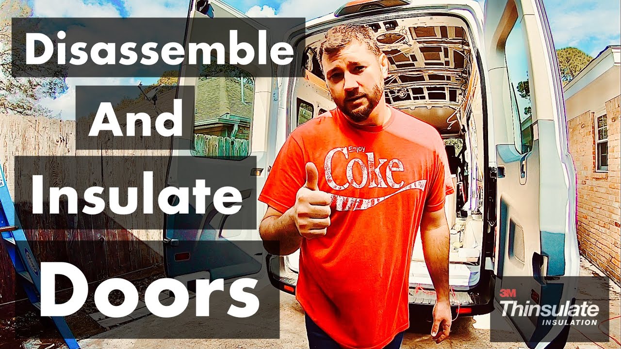Insulating Our Travel Van Door Panels on a 2019 Ford Transit Passenger Wagon, 3M Thinsulate