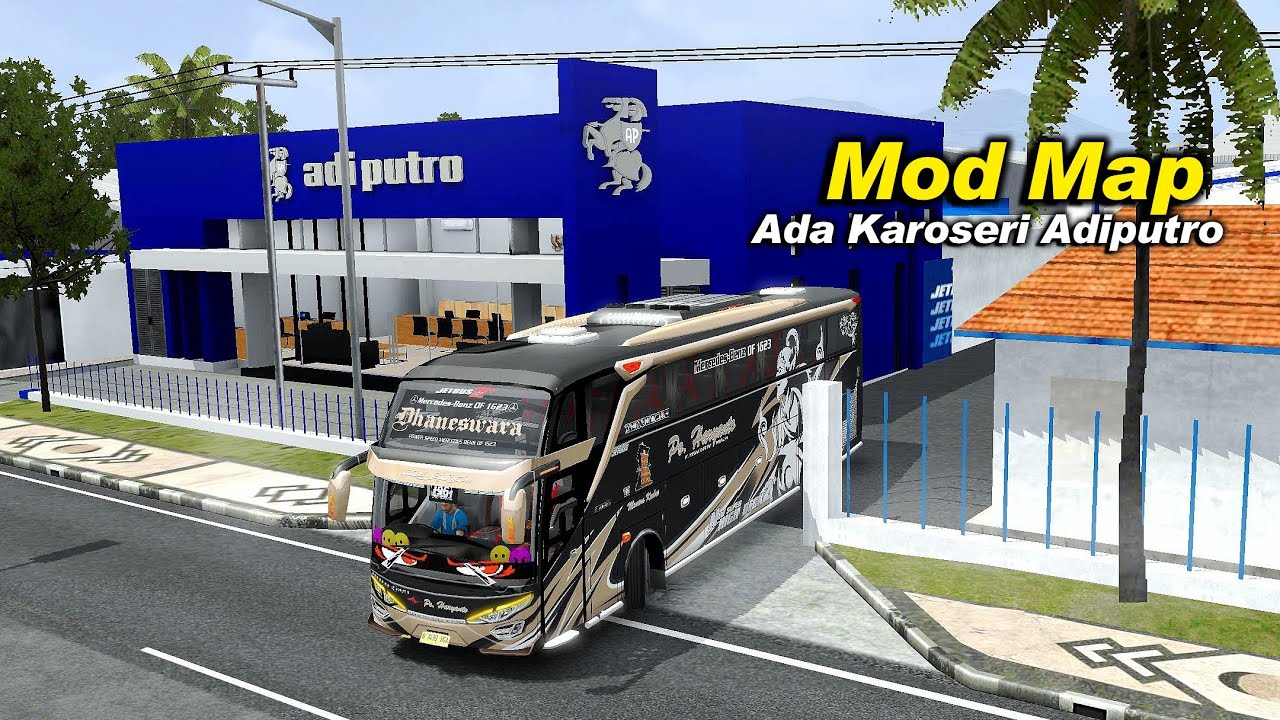 Cobain Map Baru😱 Ada Karoseri Adiputro❗Dettail Banget BUSSID V4.4.1
