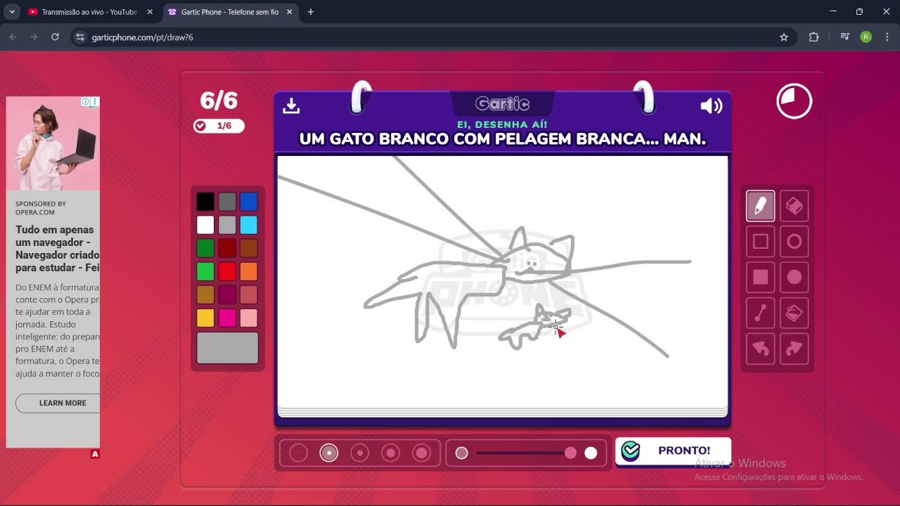 Live On, Jogando Gartic Phone!!