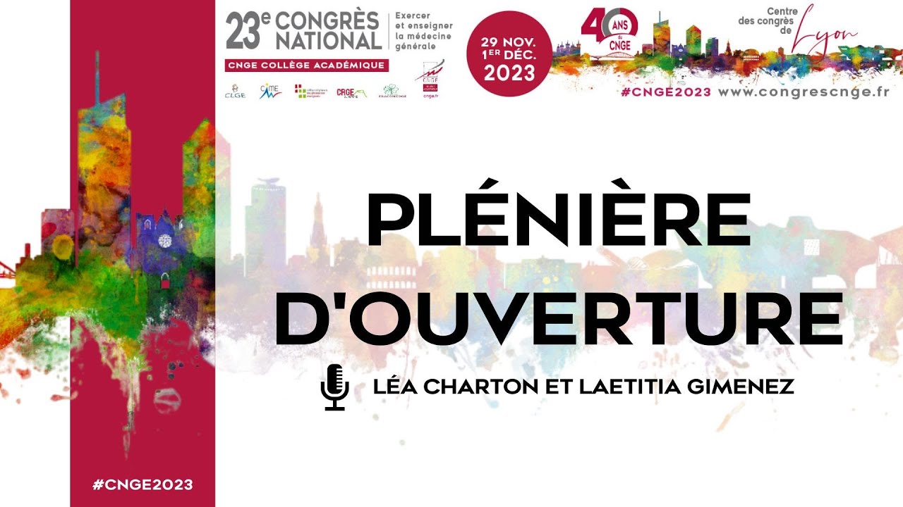 CNGE 2023 - Plénière d'ouverture | Léa Charton et Laetitia Gimenez