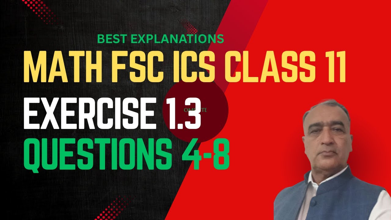 Math FSC & ICS Part 1 Chapter 1 complex Numbers Ex.1.3