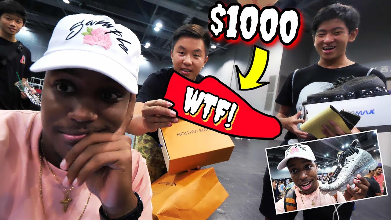 HE TRIED TO SELL ME TRASH SNEAKERS FOR $1000! & MUST SEE 1 OF 1 CUSTOMS!