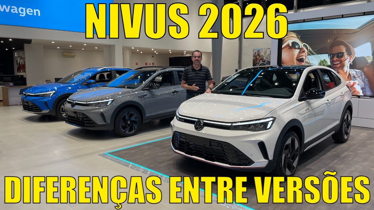 Volkswagen Nivus 2026 - Diferenças entre as versões