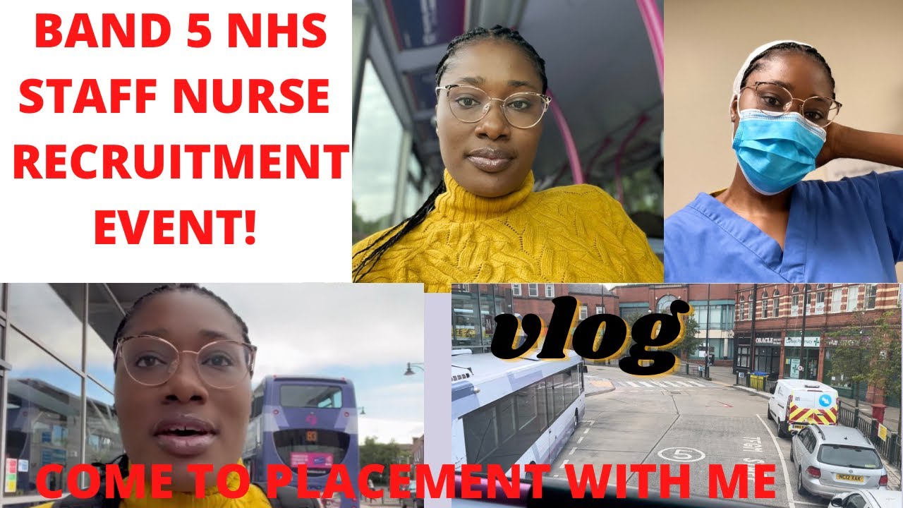 STUDENT NURSE VLOG: come with me to a band 5 NHS staff nurse recruitment event/Placement #nursing