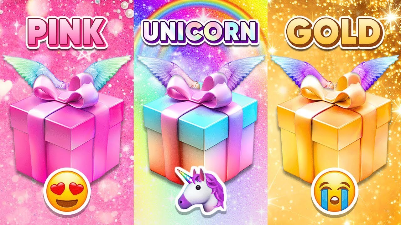 Choose Your Gift...! Pink, Unicorn or Gold 💗🌈⭐️ How Lucky Are You? 😱 QUIZCRUISER