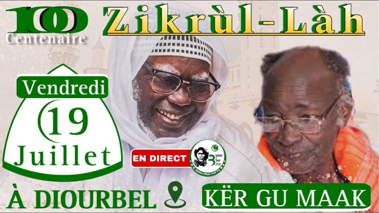 🛑Baye Oudot:EN DIRECT JOURNÉE ZIKROULAH DES BAYE FALL À DOUIRBEL KËR GU MAKk