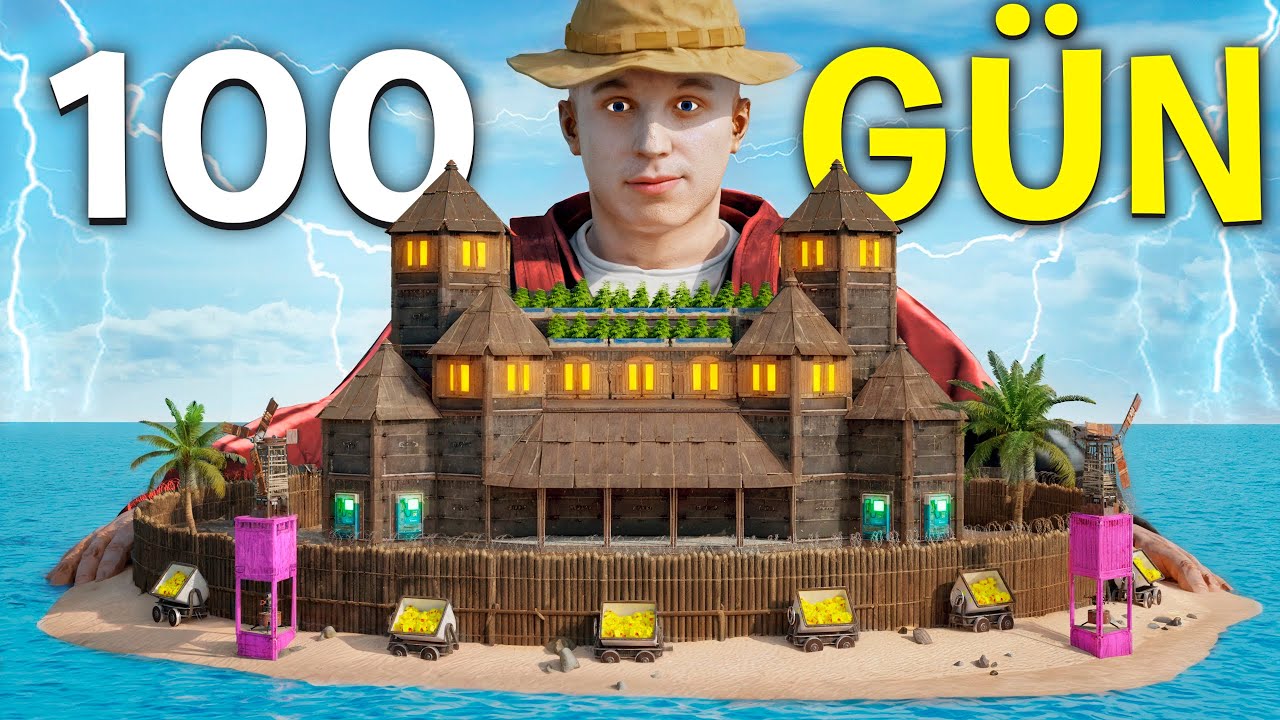 DENİZİN KIYISINDA 100 G&Uuml;NDE HARİKA KRALLIK KURDUM ! (EFSANE İNTİKAM ALDIM!) Rust T&uuml;rk&ccedil;e B&ouml;l&uuml;m 1