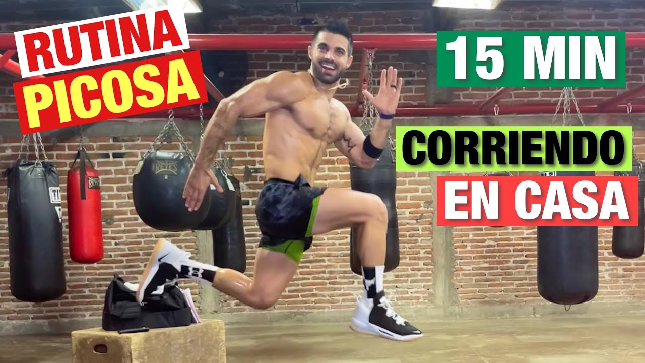 Cardio Intenso Corriendo En Casa (15 MIN) Rutina Hiit Picosa pero Sabrosa