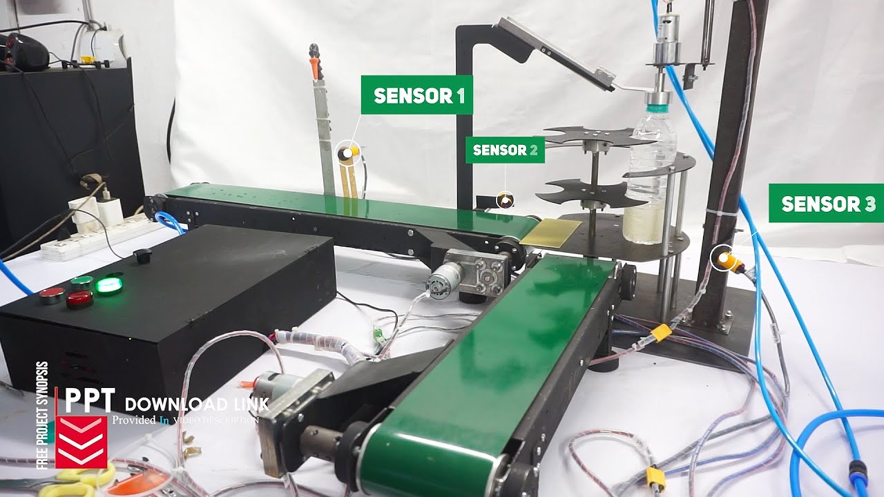Automatic Bottle Filling and Capping Machine using PLC | Industrial Engineering Projects