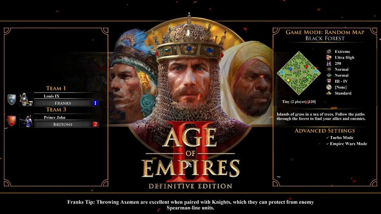 How Fast Extreme Ai vs Ai - Franks Vs Briton | Age of Empires 2 Gameplay