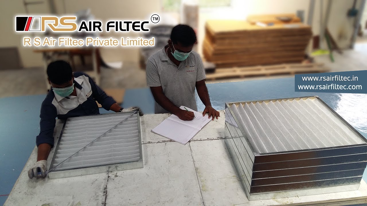 AHU HEPA PRE Air Filters Fine Mini Pleat Bommasandra Peenya Bangalore