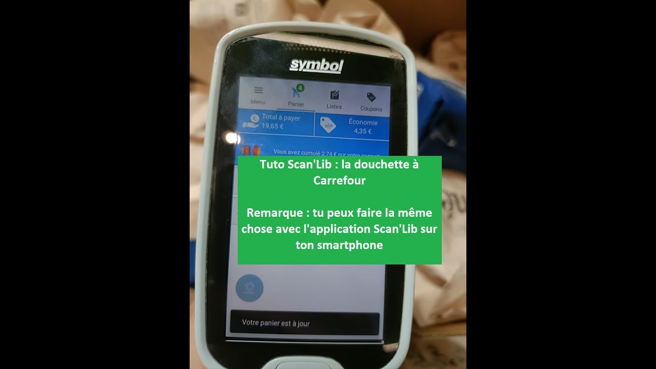 Tuto : Scan'lib de Carrefour comment ça marche ? Comment afficher les promo sur la scanette ?