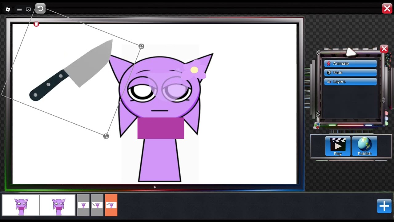 Roblox My Movie Make Video Sprunki Lila BLOOD