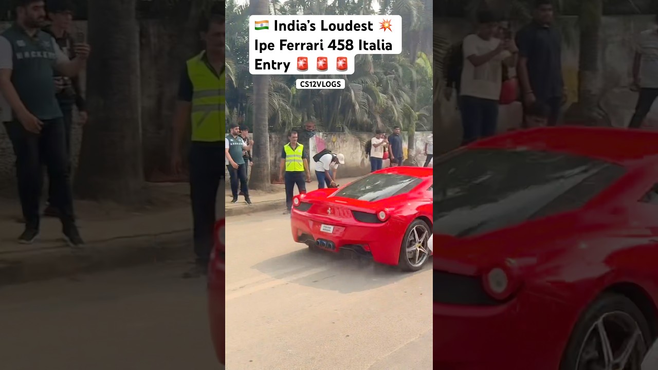 India’s Loudest IPE Ferrari 458 Entry in Modern Classic Car Rally 
