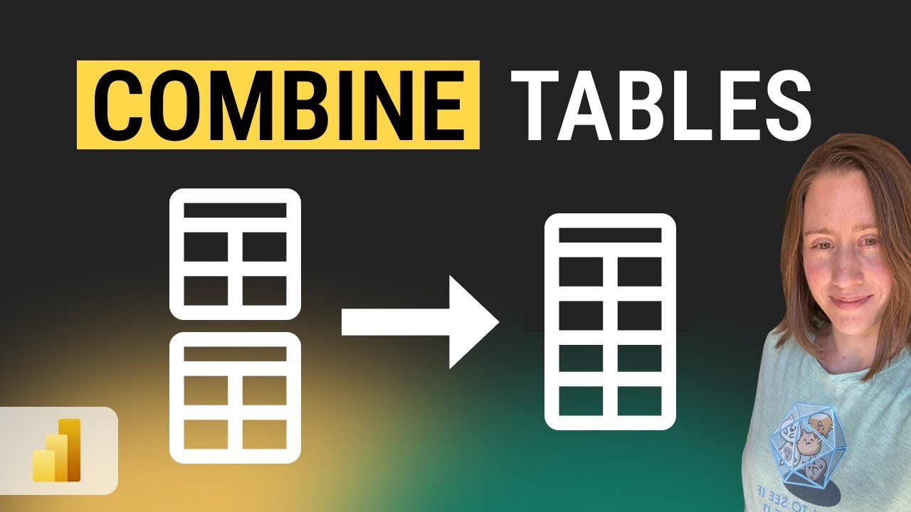 How to COMBINE Tables in Power BI