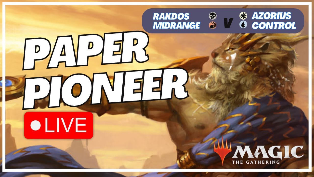 Paper Pioneer Gameplay |  ⚪🔵 Azorius Control v ⚫🔴 Rakdos Mid  | #mtgpioneer