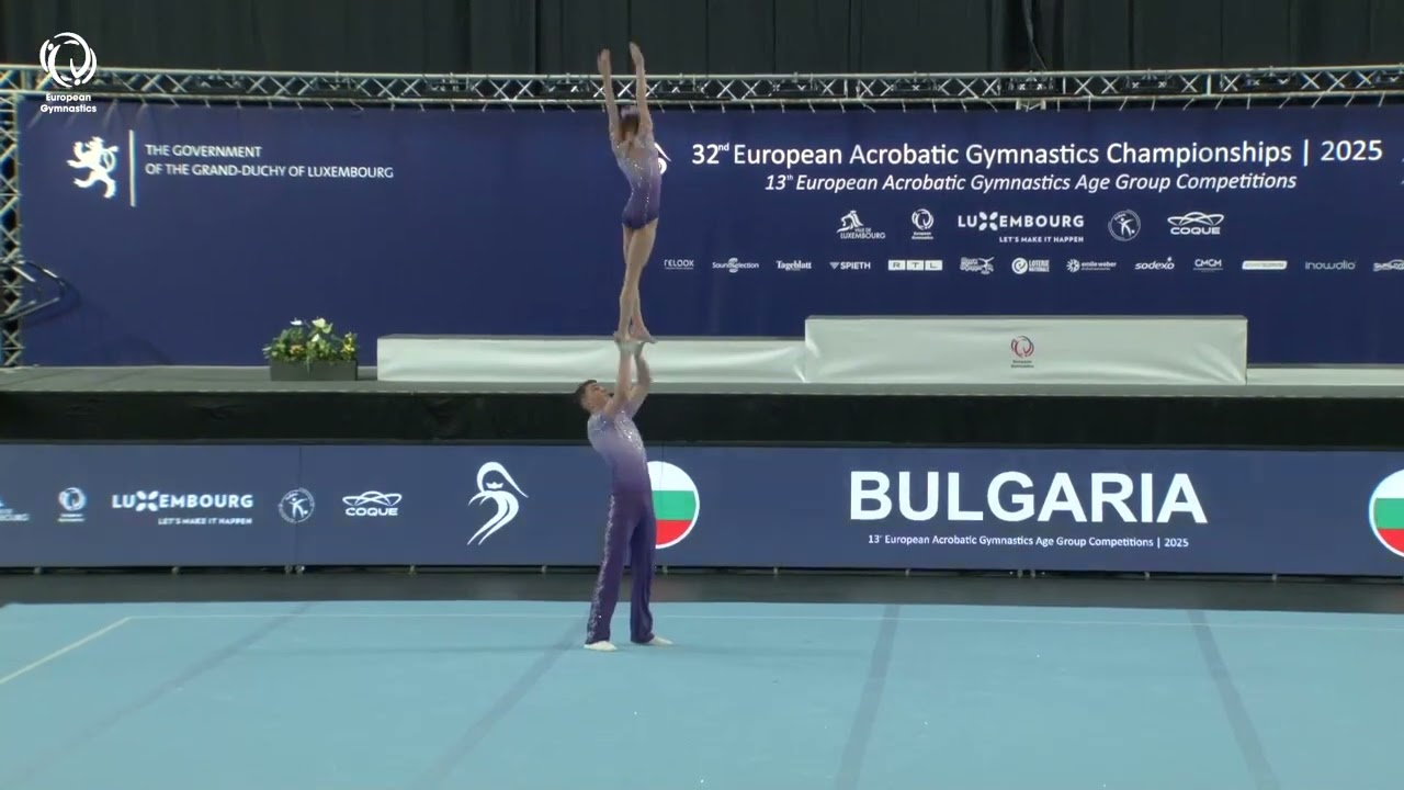 Simona Ivanova & Hasan Ismail (BUL) - 2025 European Age Group Champions, Pre Youth Mixed Pairs