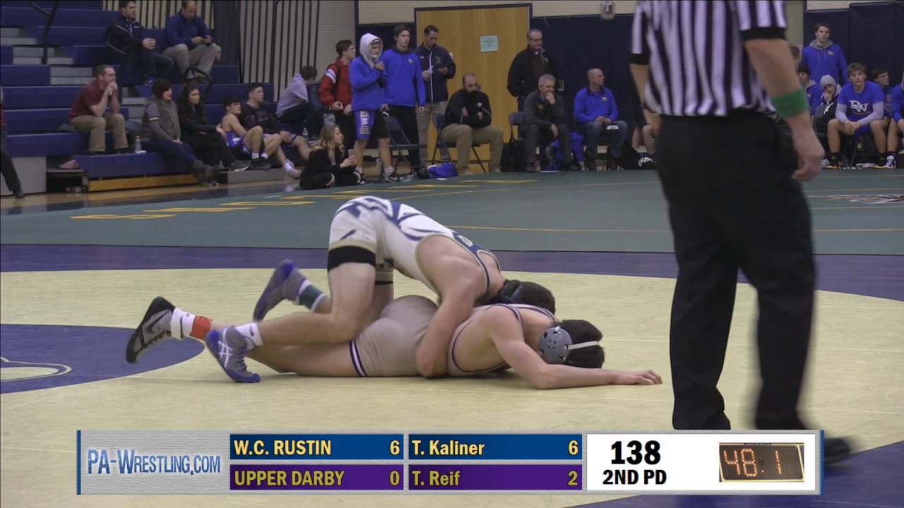 2017-01-26 West Chester Rustin vs Upper Darby (District 1 AAA Duals 1st round)