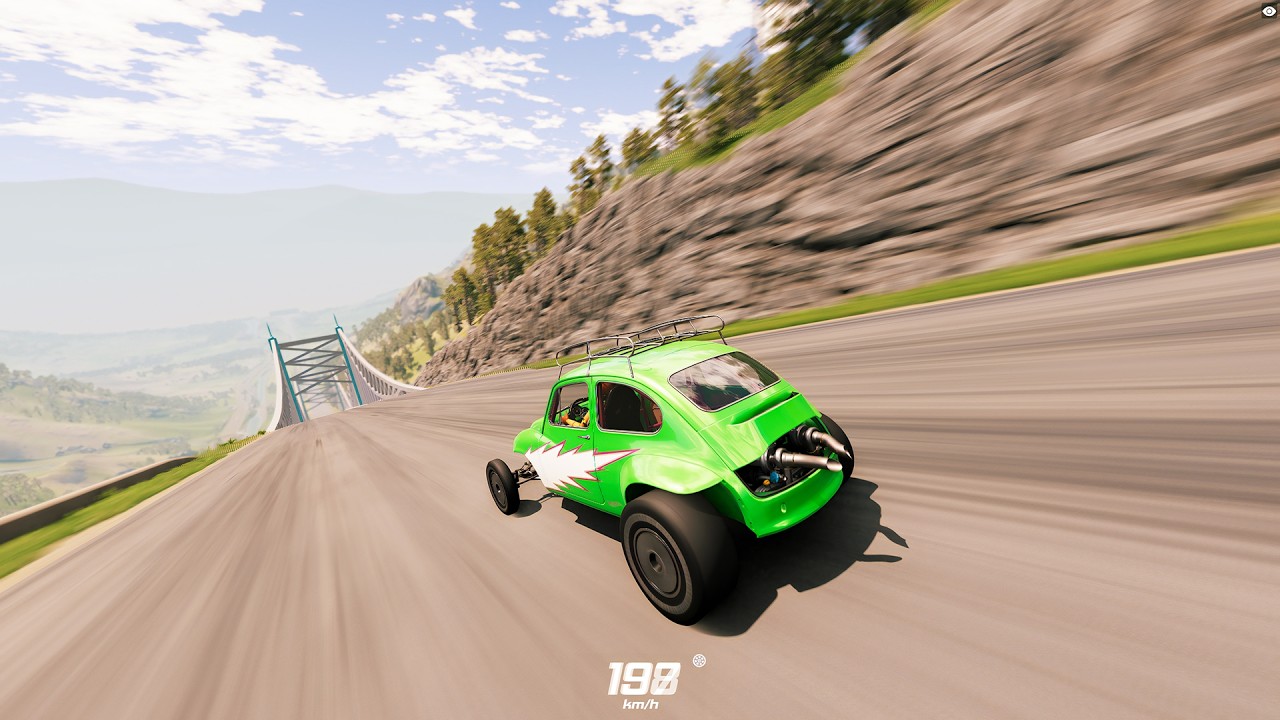 Full Throttle INSANE Long Downhill lane ! | BeamNG.drive Epic Crashes & Speed Test #42