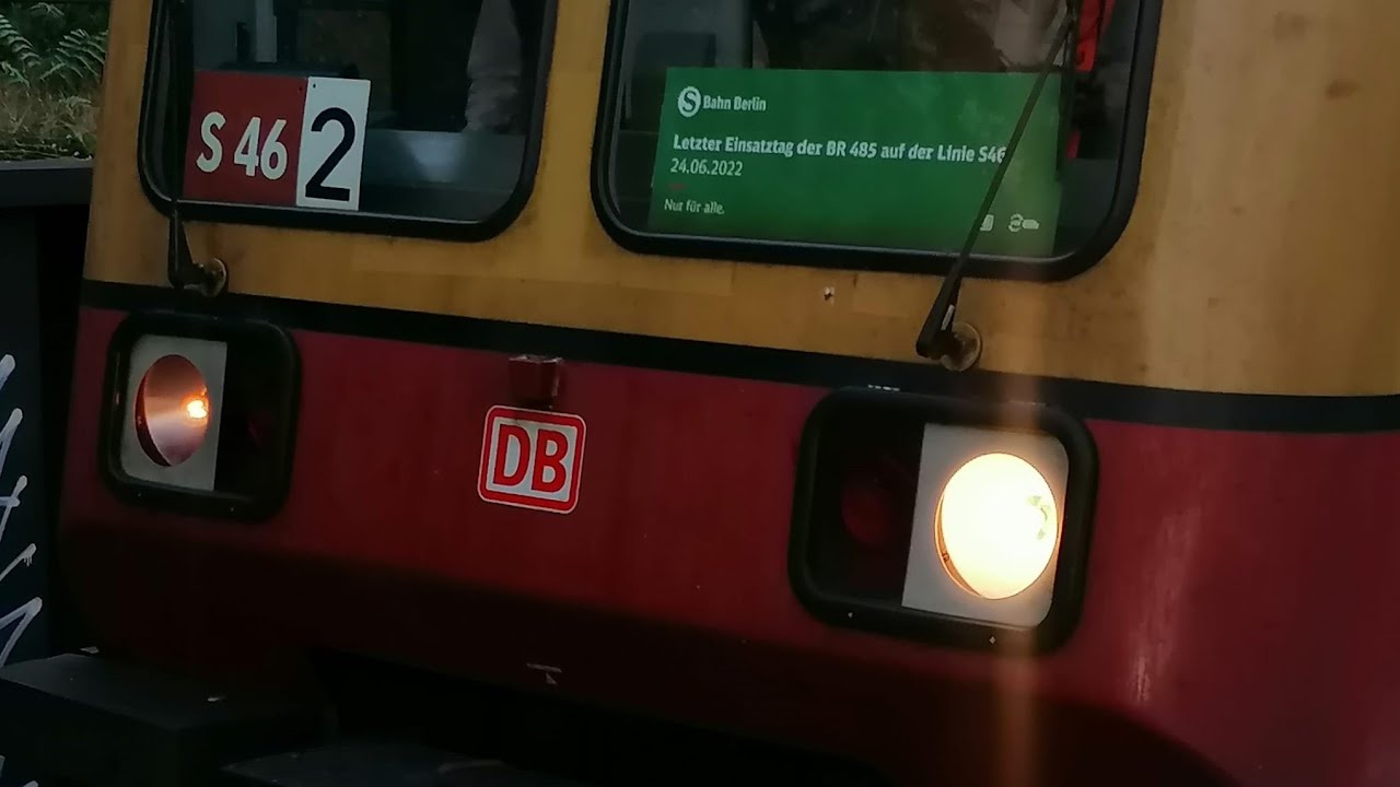 S Bahn Berlin BR 485 Abschied auf der S46 24.6.22