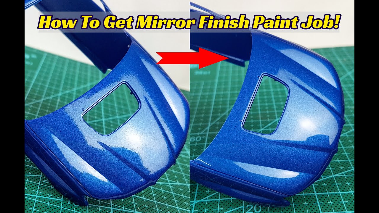 Tutorial how to achieved Mirror Finish Paint job. 1/24 scale model car