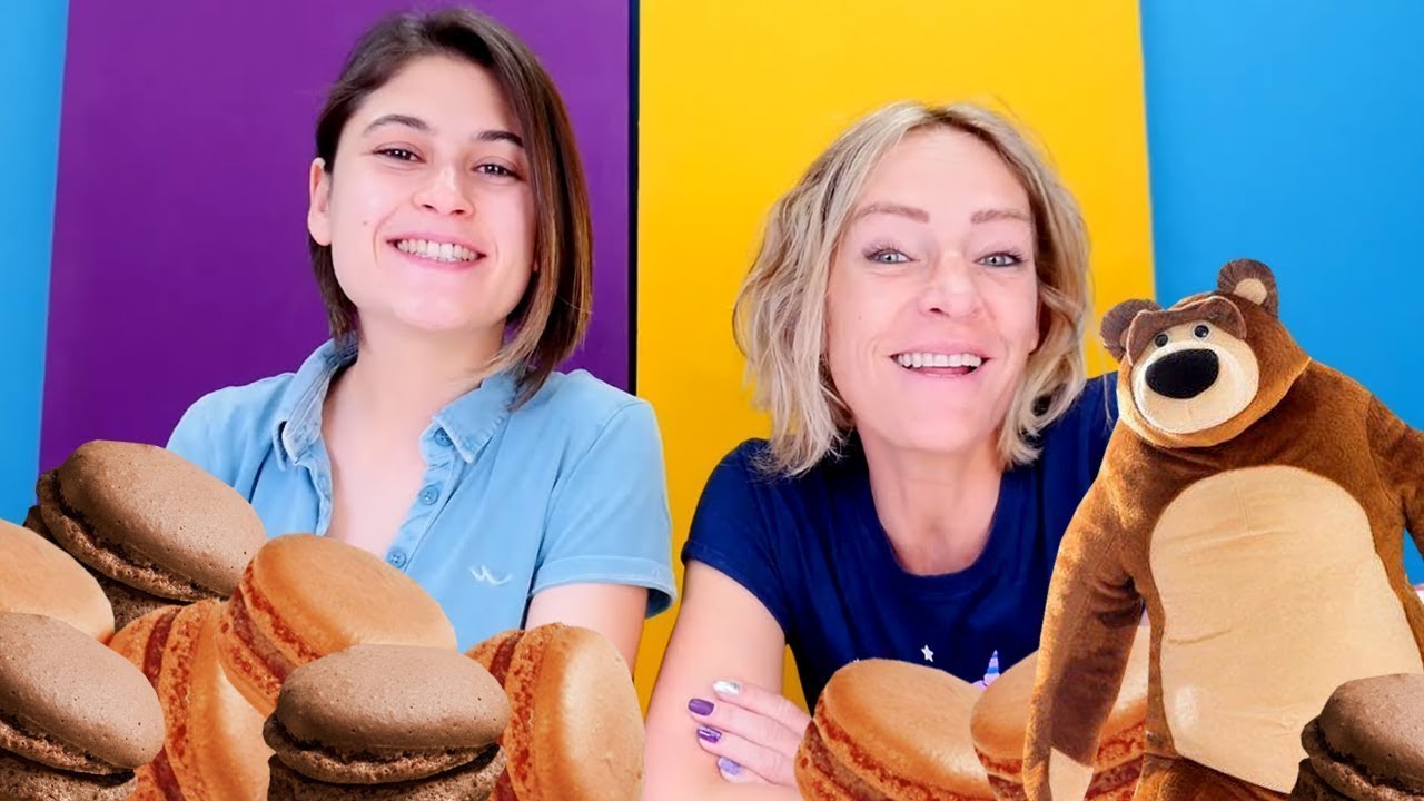 Oyuncak Kafe. Makaron tatlısı yapıyoruz! Çocuk videosu
