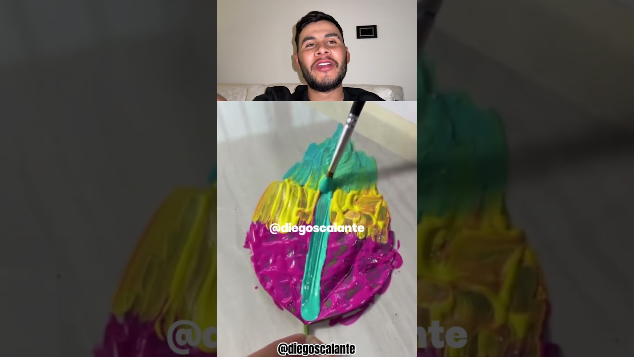 As&iacute; puedes pintar con una hoja de un &aacute;rbol😱