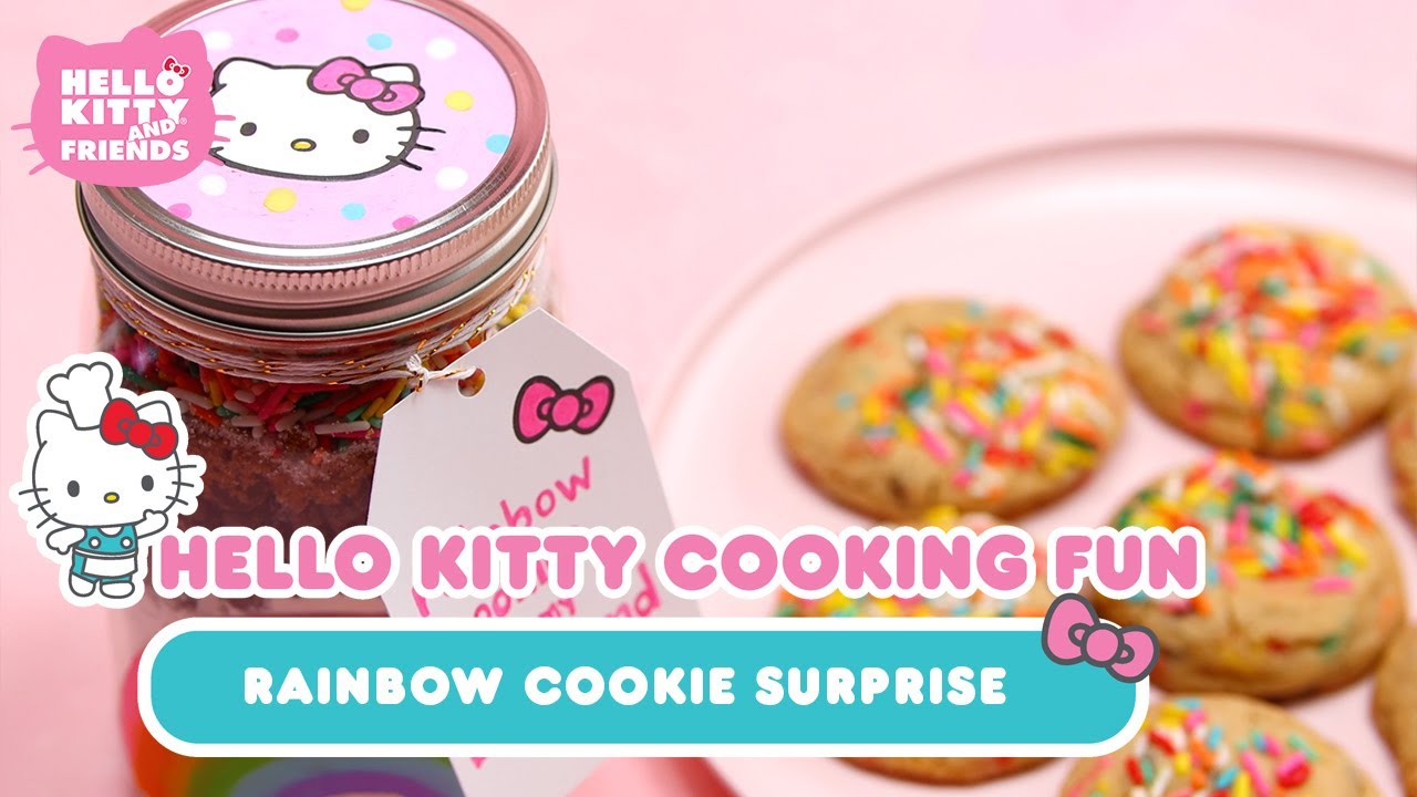 Rainbow Cookie Surprise Featuring My Life As x Hello Kitty Bakery Set | Hello Kitty Cooking Fun