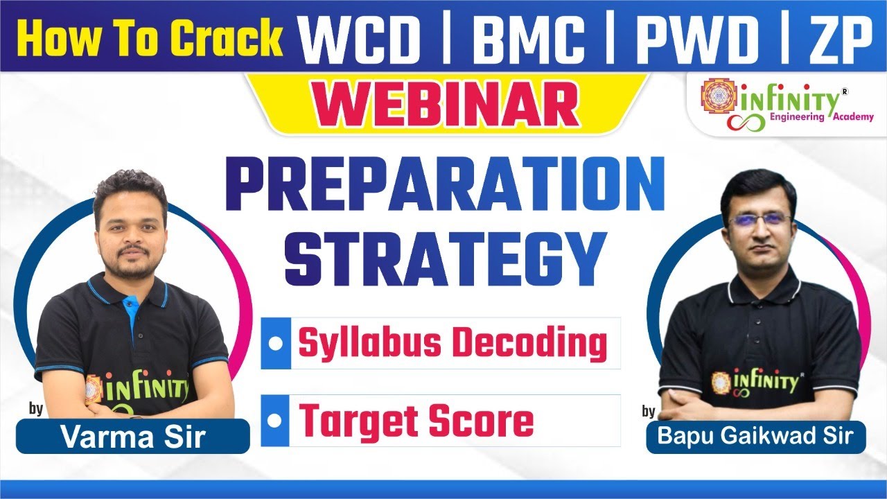How to Crack Civil Engg WCD BMC PWD ZP Exams | Civil Engg JE Exam | Preparation strategy | Syllabus