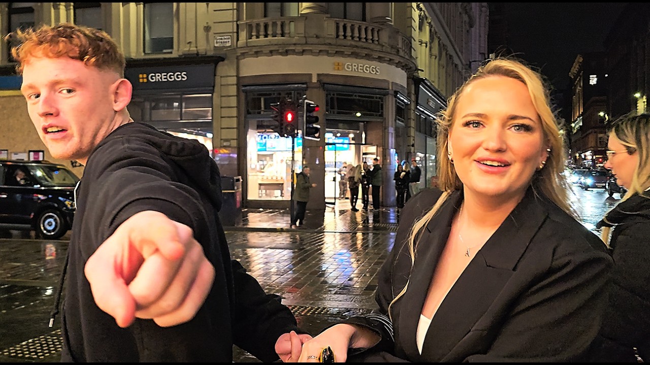 Experience GLASGOW @ Saturday  Night | People Watching & Relaxing Cityscapes around Central Station