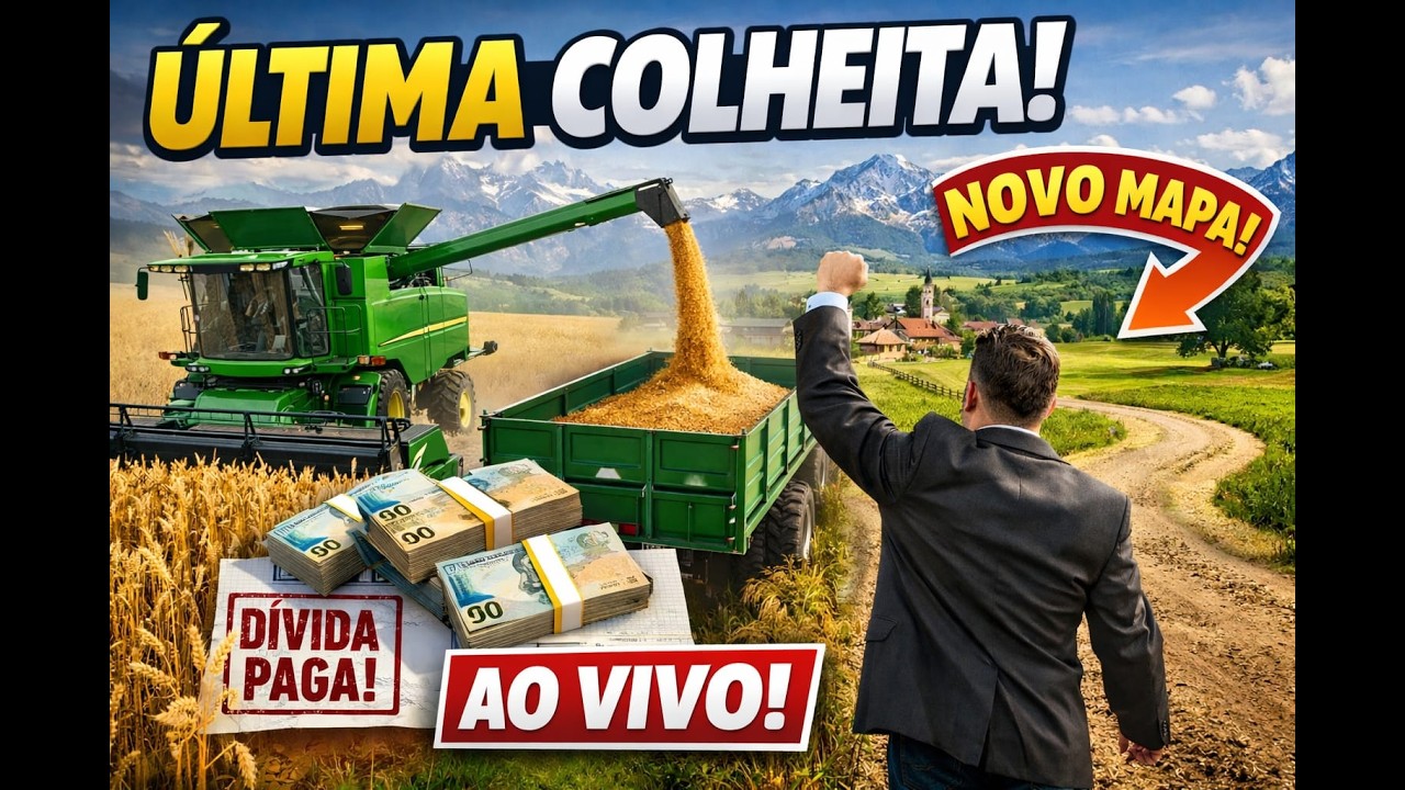 👉 “ÚLTIMA COLHEITA! HOJE EU QUITO TODAS AS DÍVIDAS 😱🚜 (FS22 AO VIVO)”