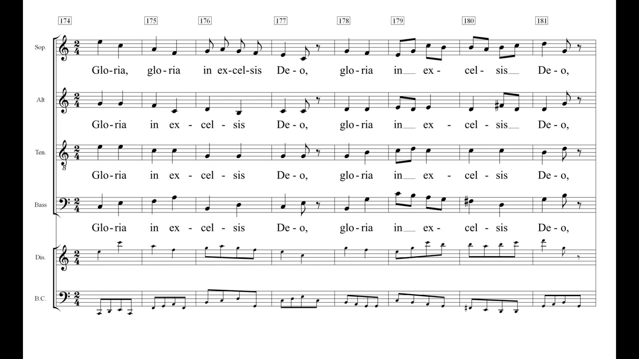 Messa di Gloria Puccini Nr. 2 Gloria Einstudierung Alt