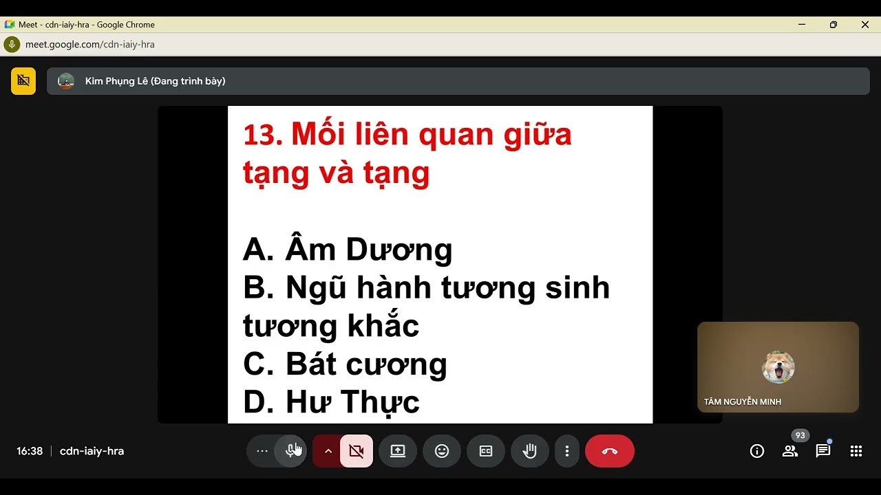 Dược học cổ truyền -Lê Kim Phụng-Buổi 3- P3