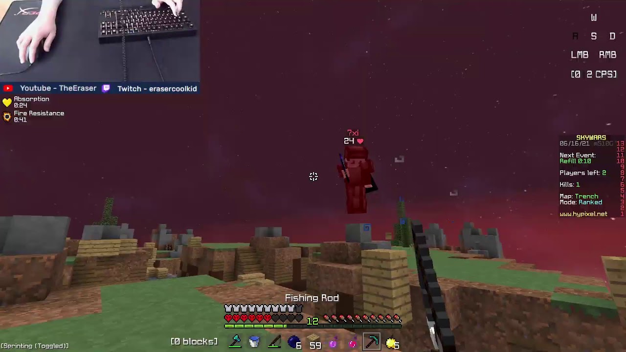 playing ranked skywars