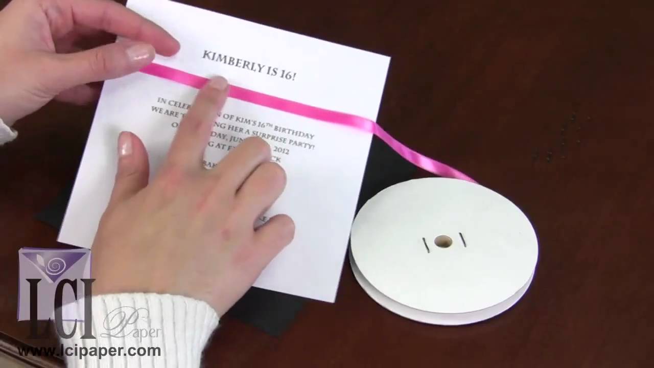 Creative Ways to Decorate an Invitation with Ribbon
