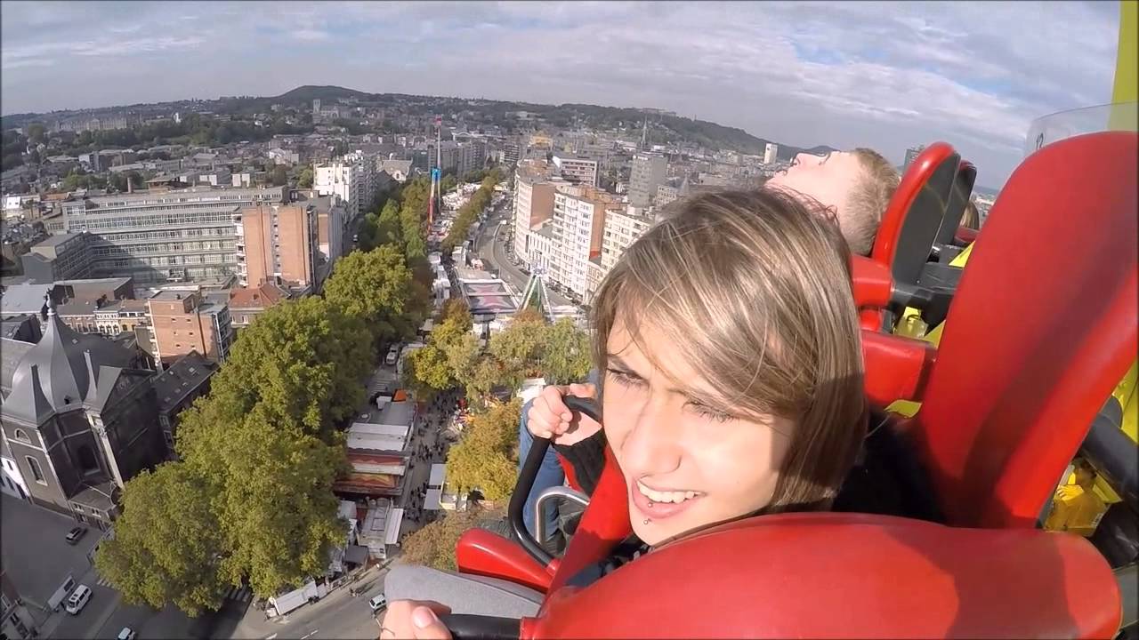 Adrenaline Unleashed: THE TOWER Onride POV at Foire d'octobre de Liège 2015 🇧🇪