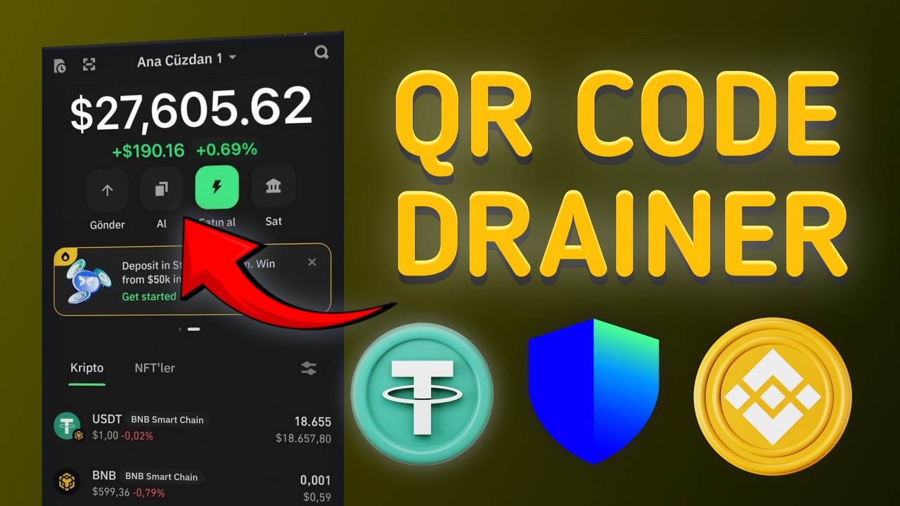 🚀 USDT BEP20 QR Code Drainer &ndash; The Most Realistic Script of 2026