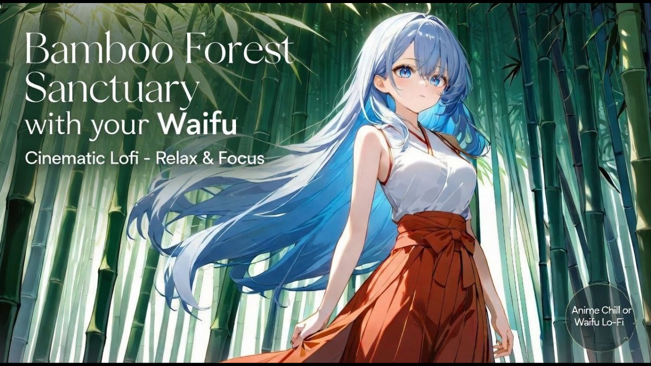 Bamboo Forest Sanctuary with your Waifu | Cinematic Lofi – Relax & Focus
