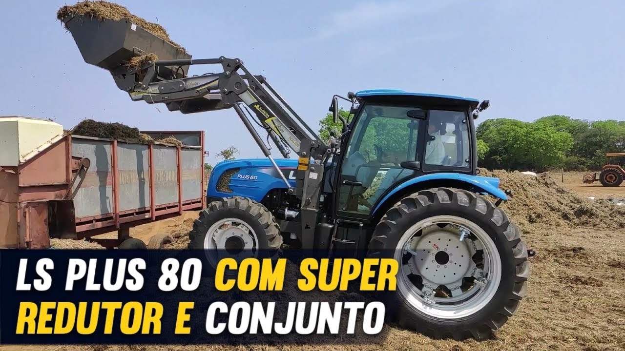 TRATOR LS plus 80 cabinado com CONJUNTO ALMEIDA e SUPER REDUTOR.