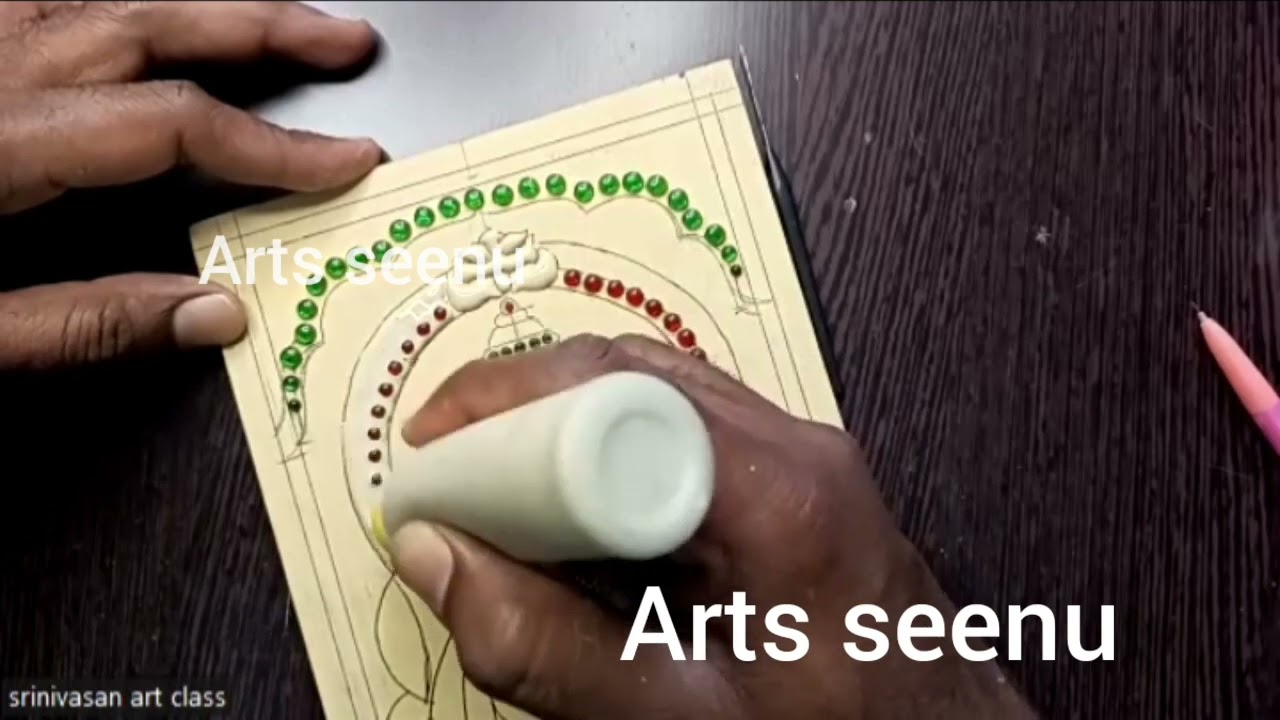 How to make Tanjore painting Muck board. step by step. online class video. +919597621920.