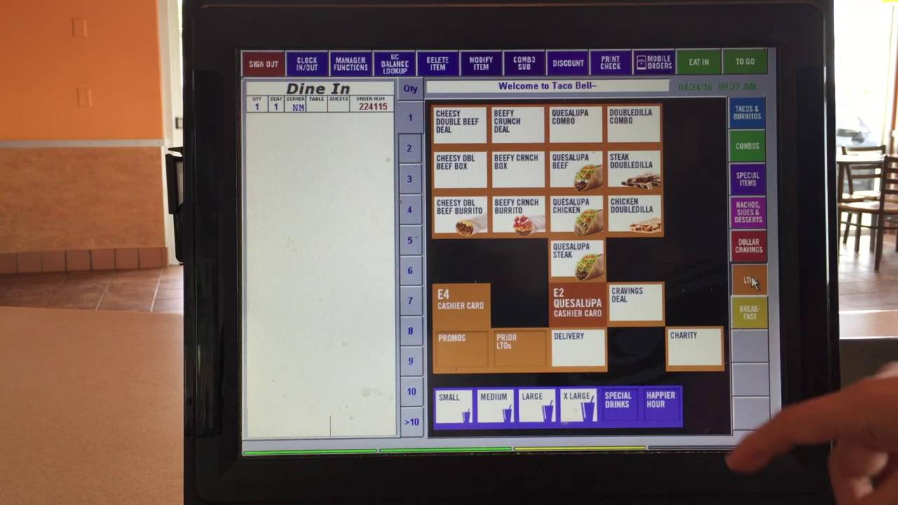 Taco Bell Cash Register Help 2016!