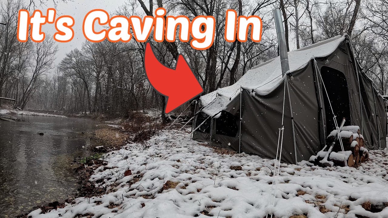 Hot Tent Day Camping In The Kodiak 12x12 Canvas Tent