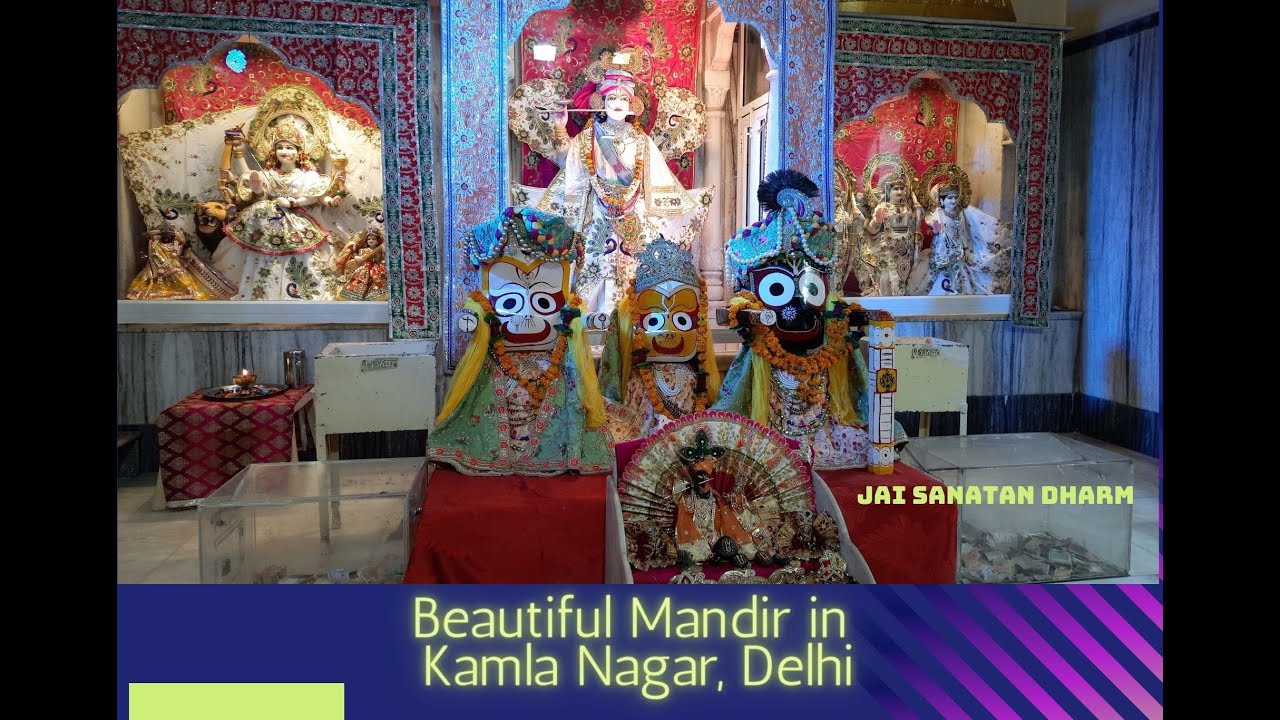 Beautiful Mandir in Delhi |  Hindu Temple in Kamla Nagar Market
