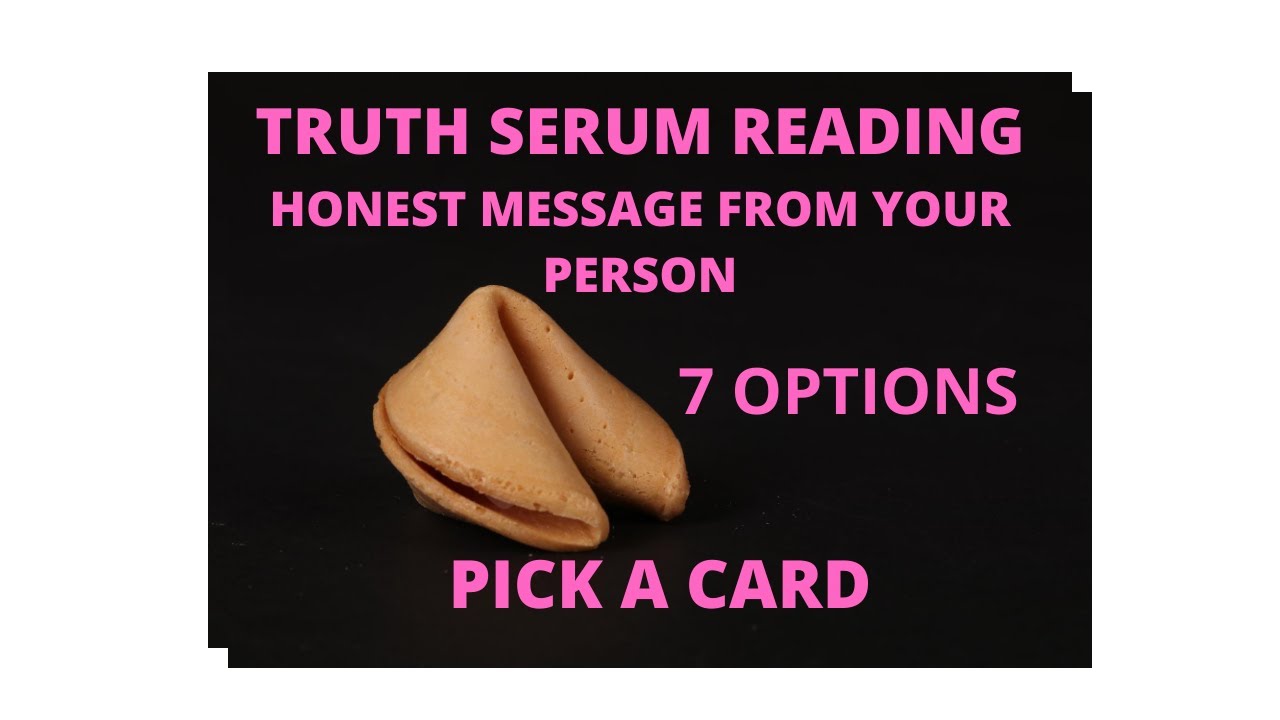 ***HONEST MESSAGE FROM YOUR PERSON*** TRIGGER WARNING! 7 OPTIONS --- PICK A CARD