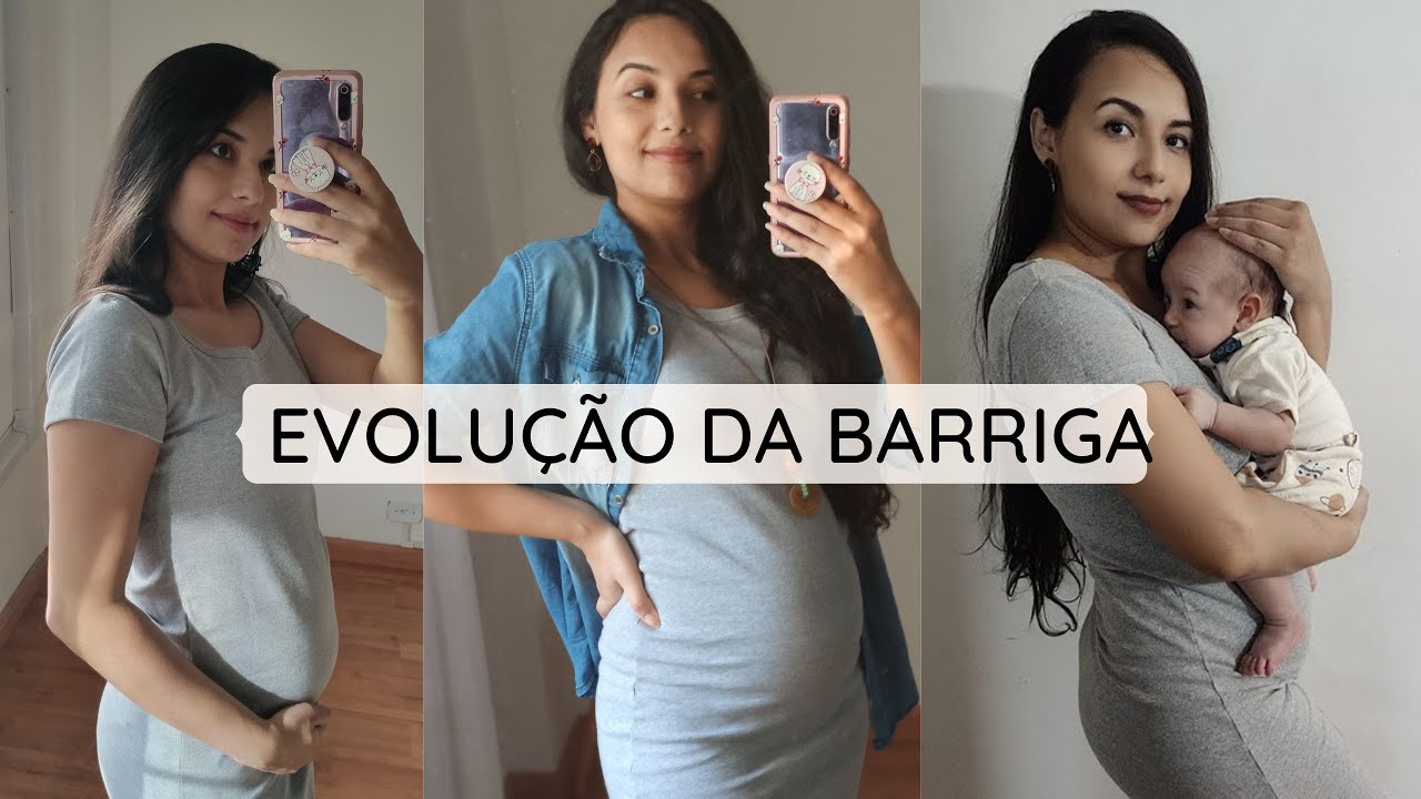 EVOLUÇÃO DA BARRIGA NA GRAVIDEZ