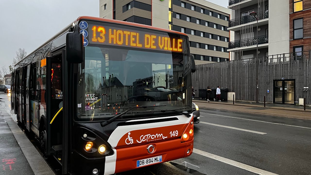 Bus Le Mans Ligne 13 vers HDV Arnage en passant par ZI SUD