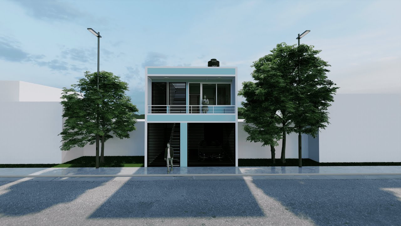 CASA DE 6X20 M DE DOS PISOS